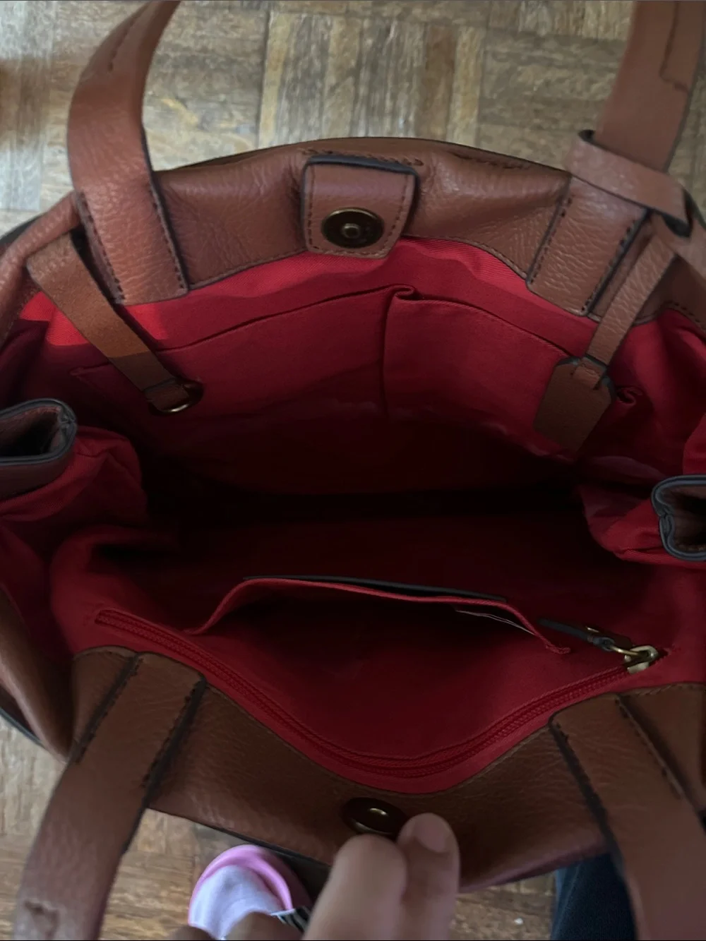 JCrew All-Day Tote Roasted Chestnut